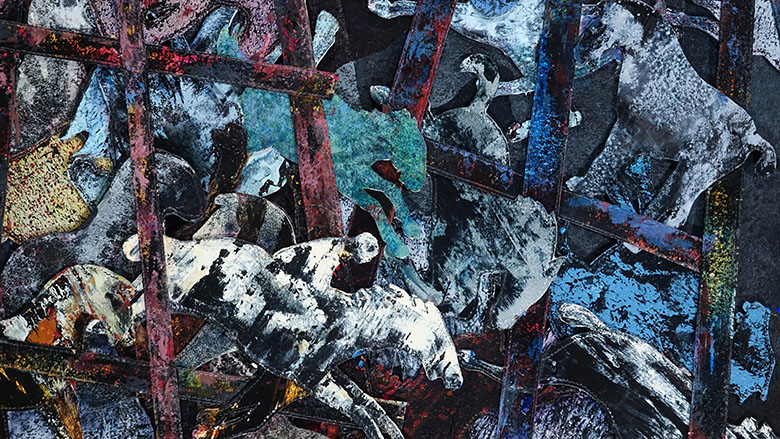 Detail, Horse Tower and Lovers