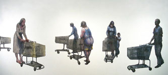 Installation view, right side of wall #1