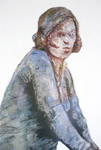 Detail, Shopper in Blue Dress